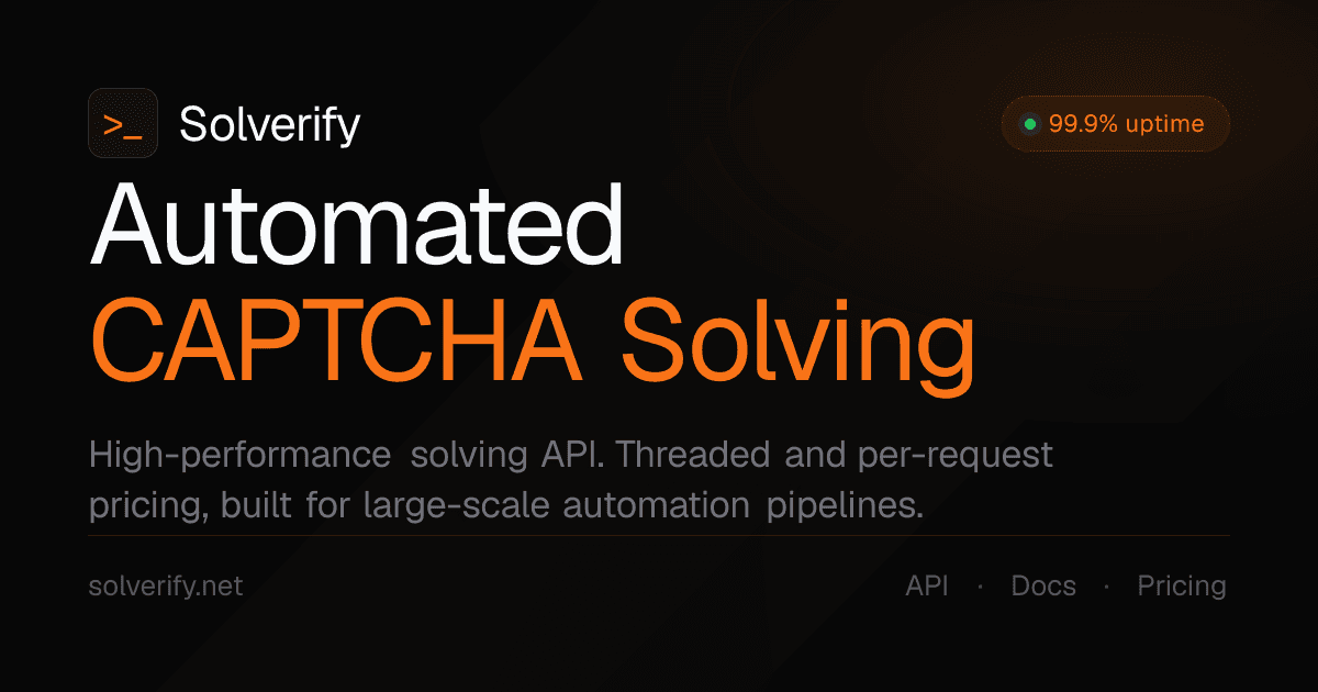 Solverify Captcha Solver