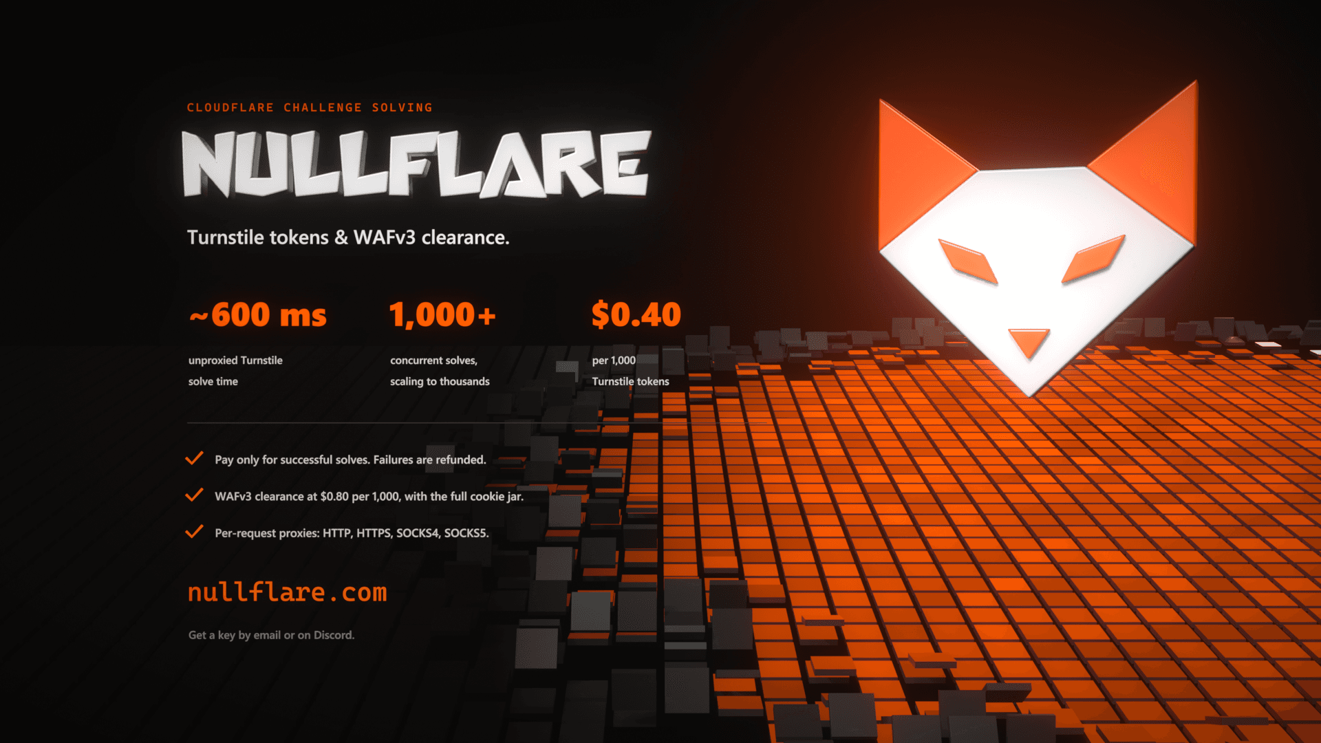 NullFlare — Turnstile and WAFv3 solver